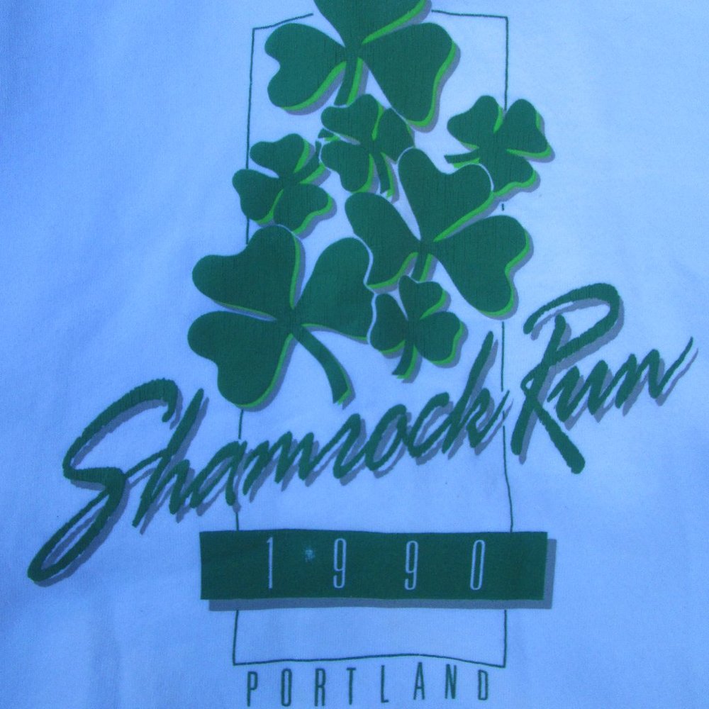 VINTAGE RUSSELL ATHLETIC SHAMROCK RUN 1990 SWEATSHIRT SIZE XXL